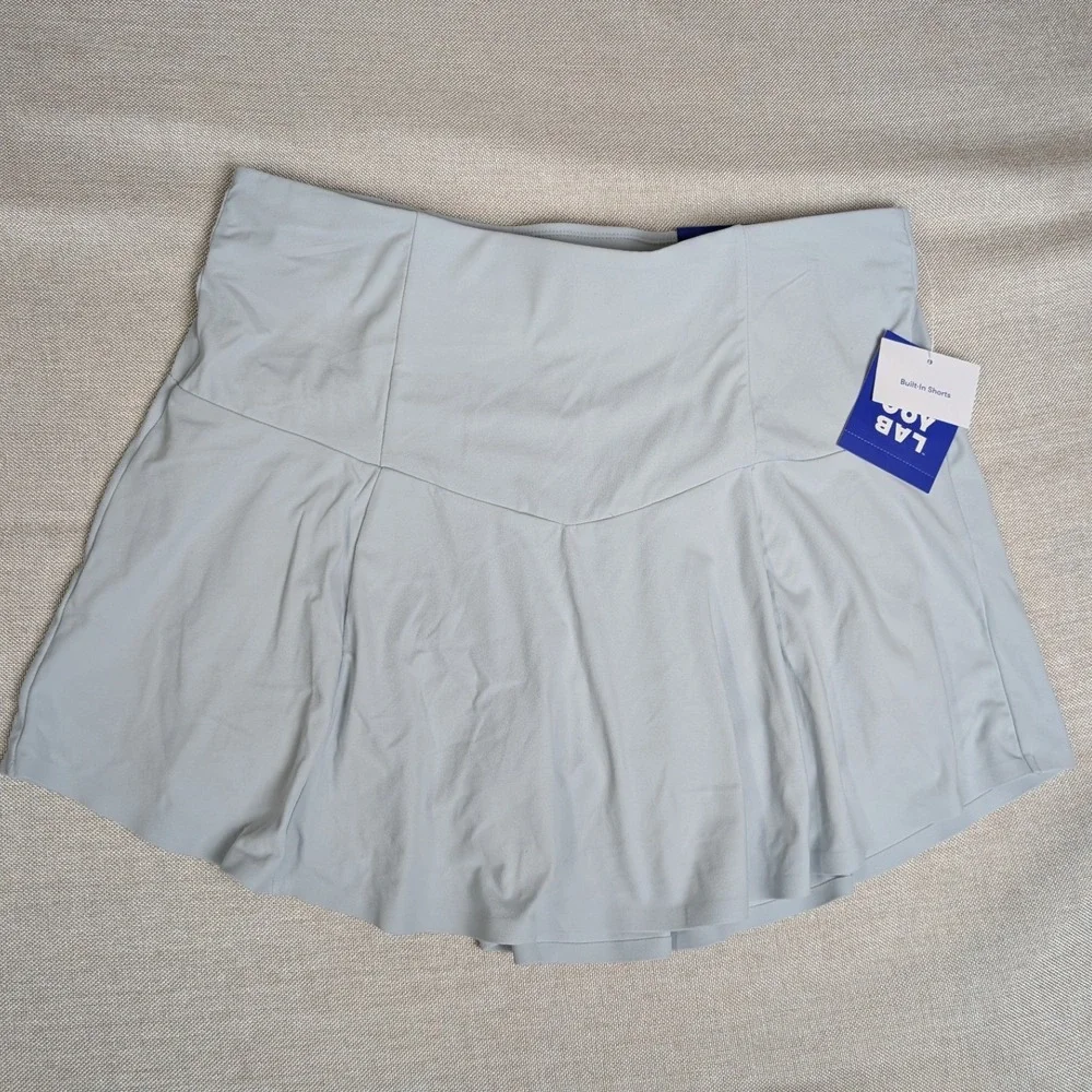 JoyLab Skort Womens Medium Quill Grey NWT Athletic Tennis Skirt Built-in Shorts